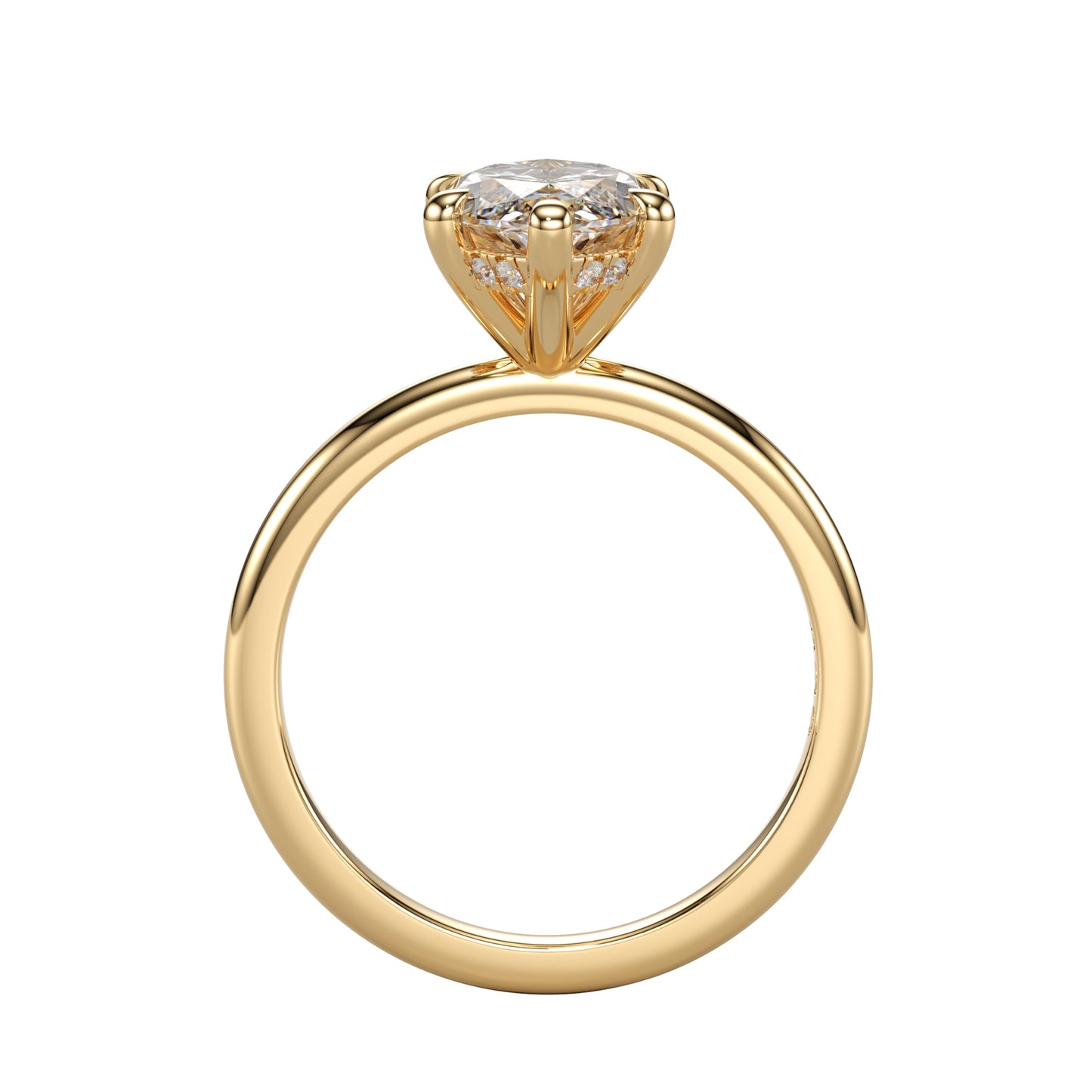 Aurora marquise solitaire ring mount for brides-to-be