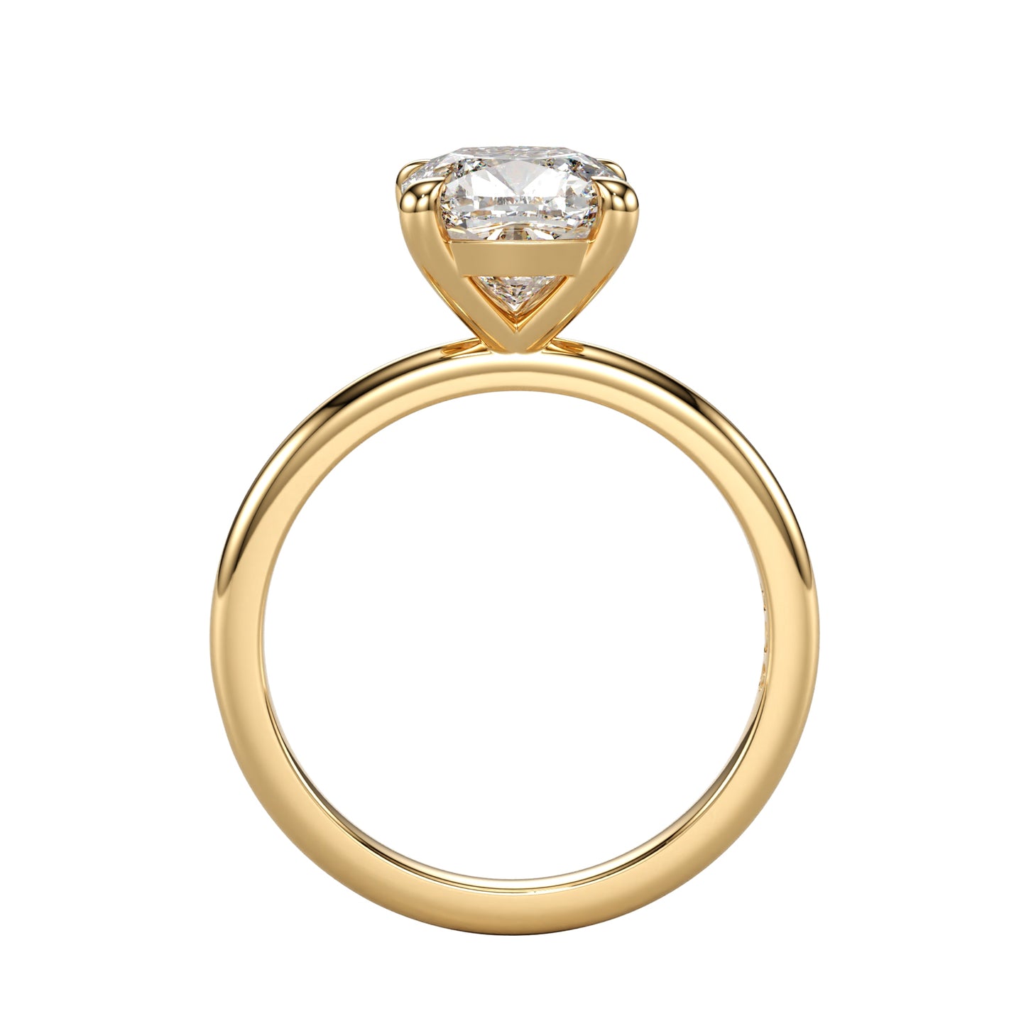 1.00ct cushion diamond ring