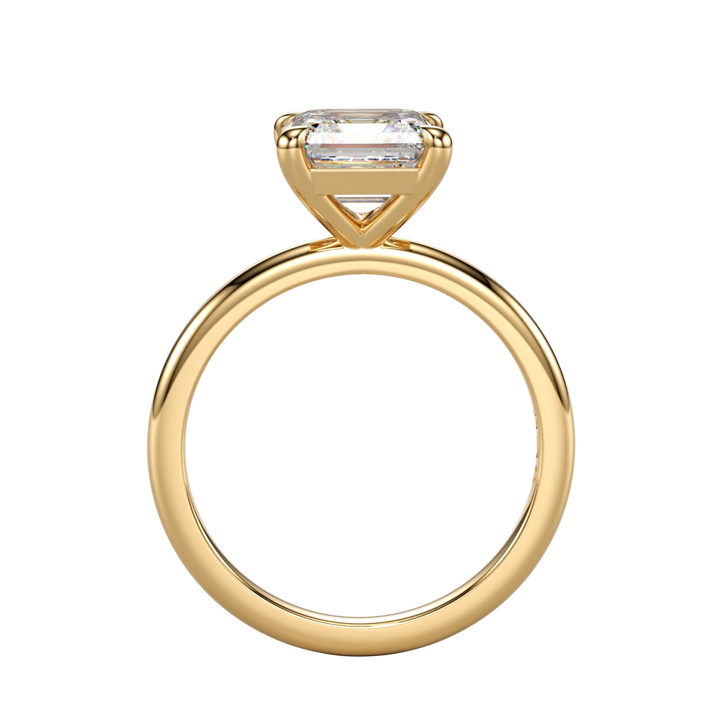modern Asscher cut ring