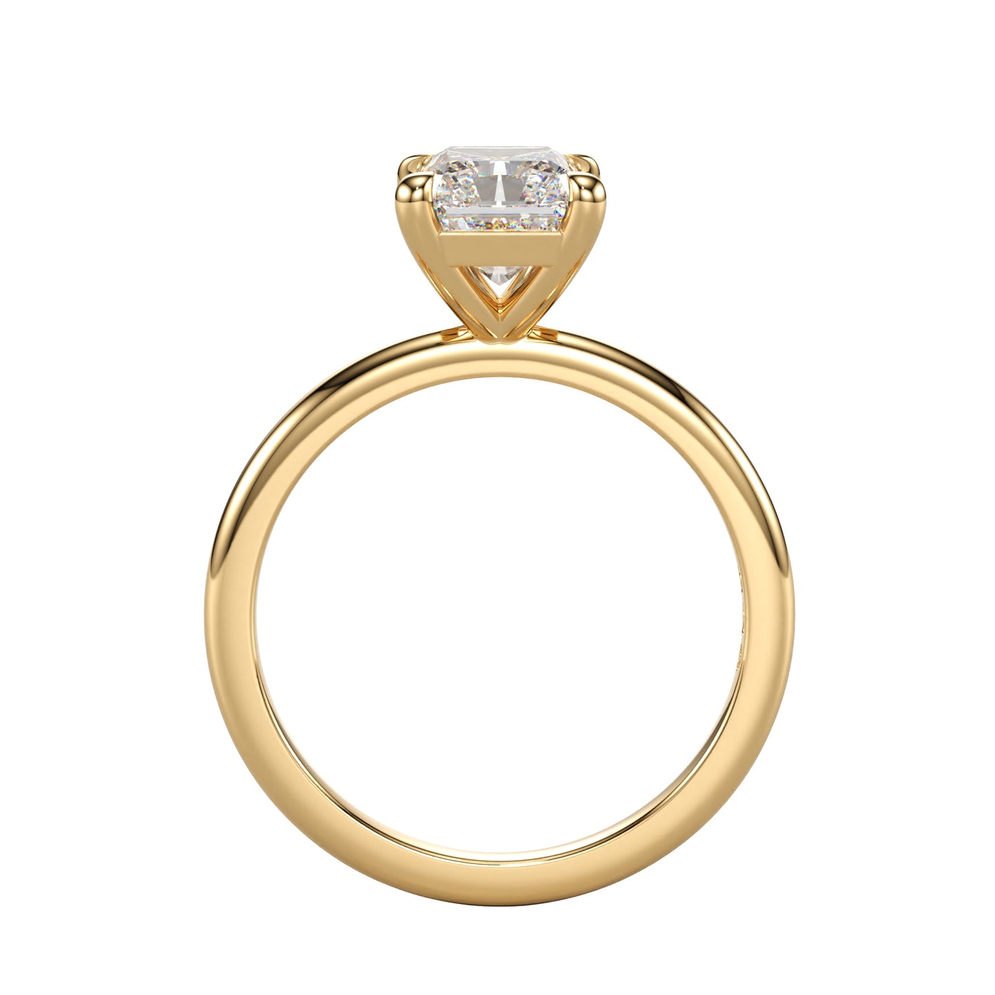 elegant lab grown diamond ring