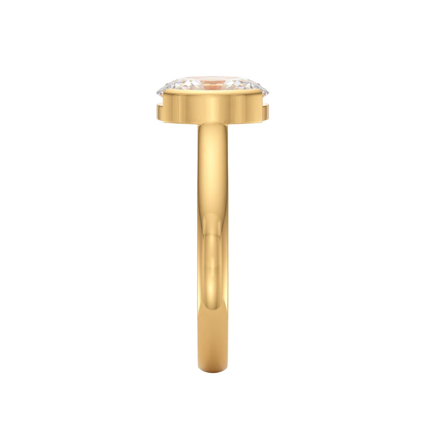 oval solitaire setting