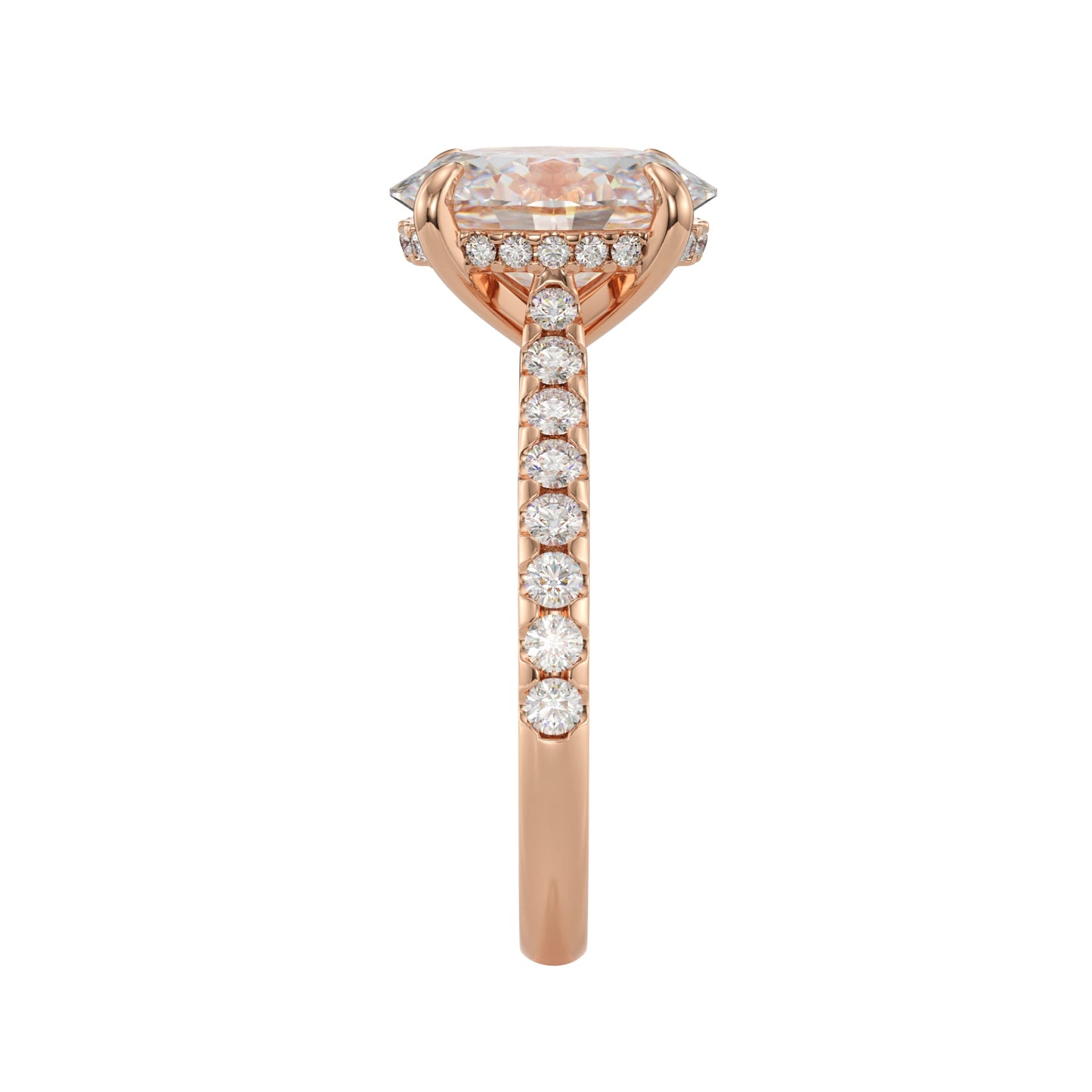 modern oval cut engagement ring