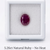 5.26ct Natural Ruby – Purplish Red, Untreated, Certified Oval Gemstone