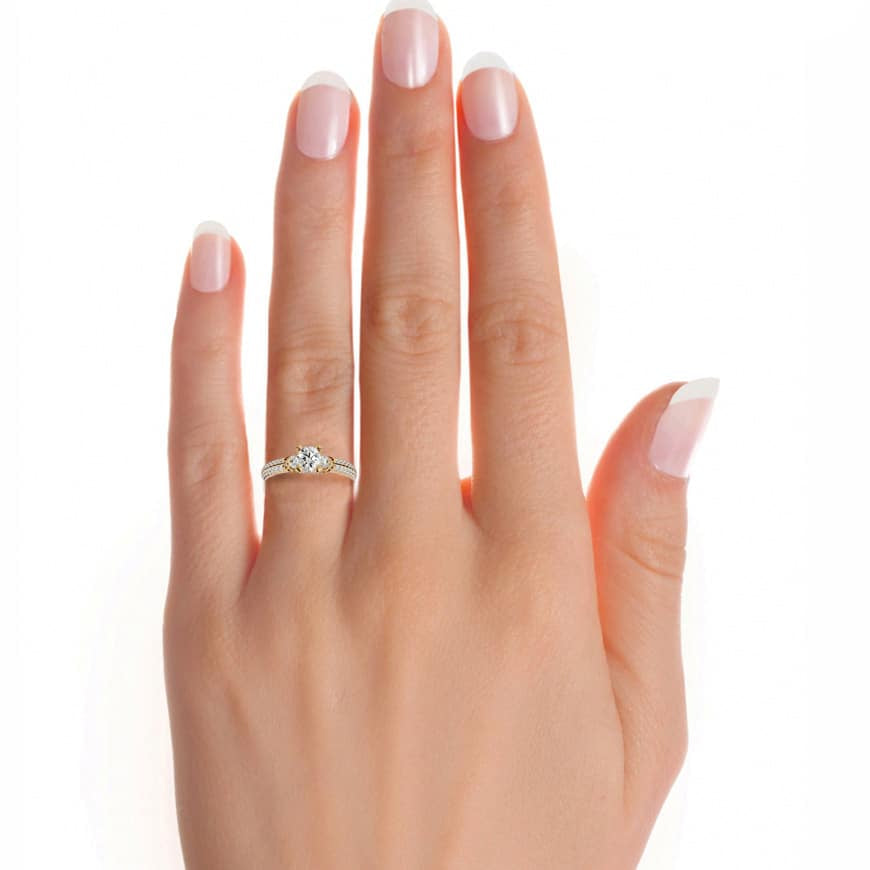 luxury lab grown engagement ring