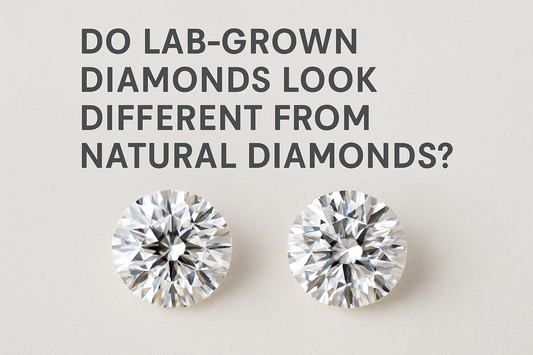 Do lab grown diamonds look different from natural diamonds