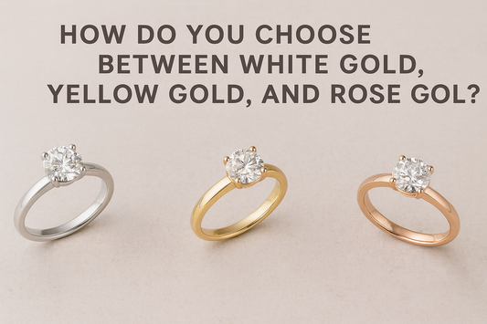 How Do You Choose Between White Gold, Yellow Gold, and Rose Gold