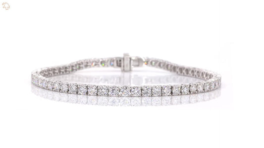 Lab Grown Tennis Bracelet - 5.00ctw VVS Clarity Diamonds