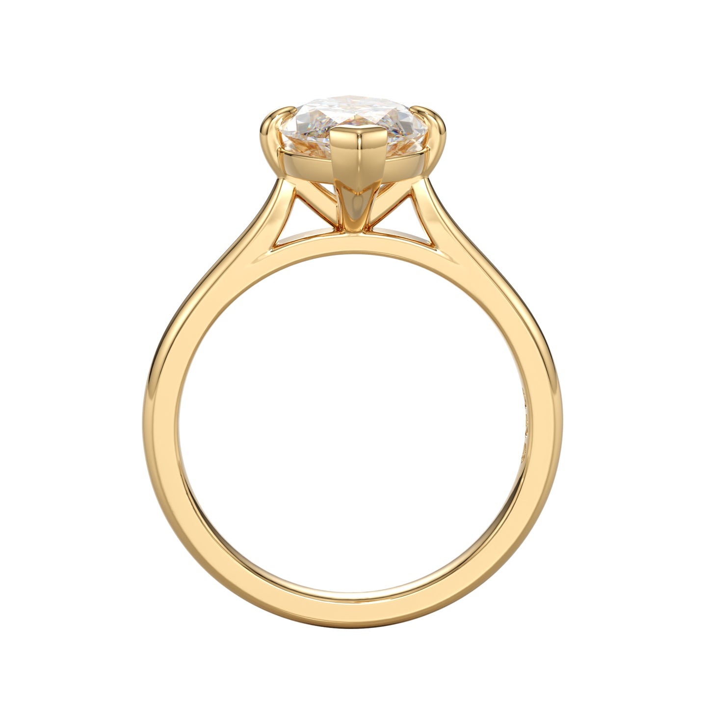 marquise cut cathedral solitaire
