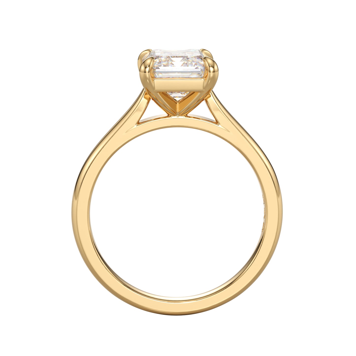 delicate emerald engagement ring