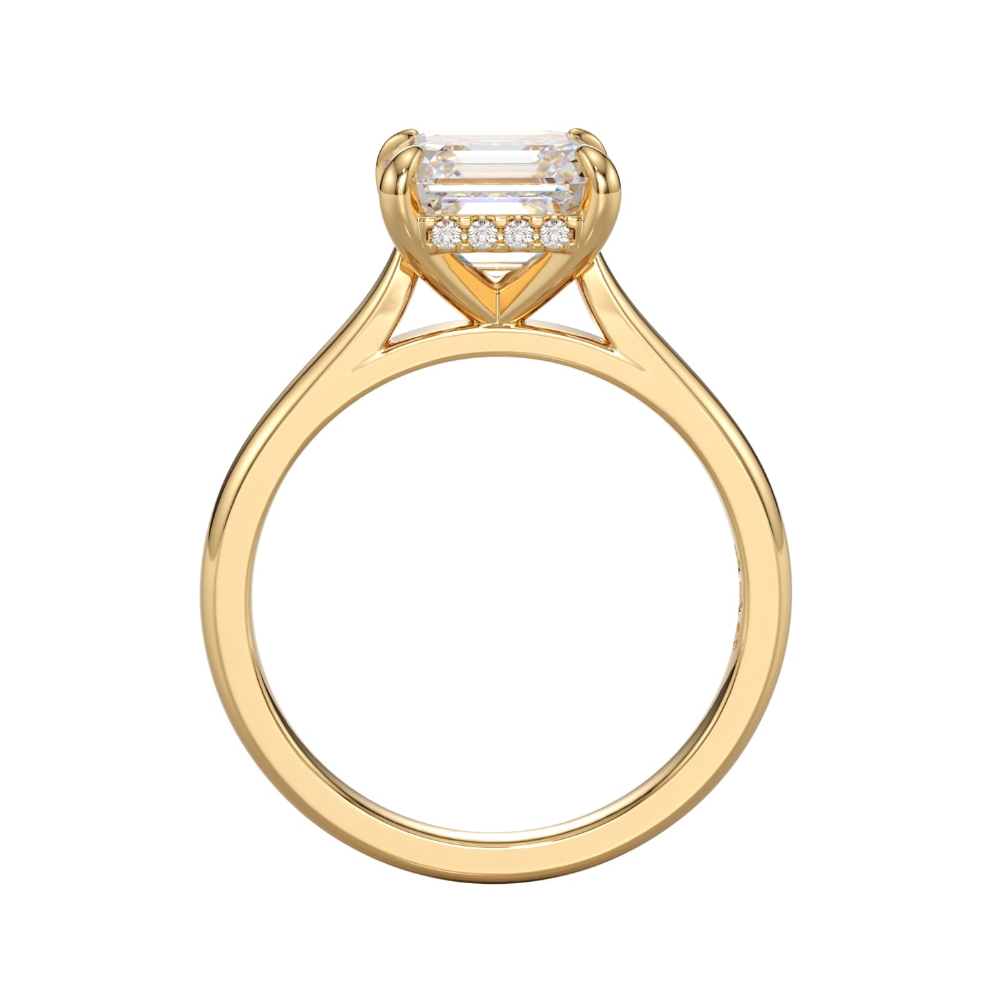 asscher cut engagement ring