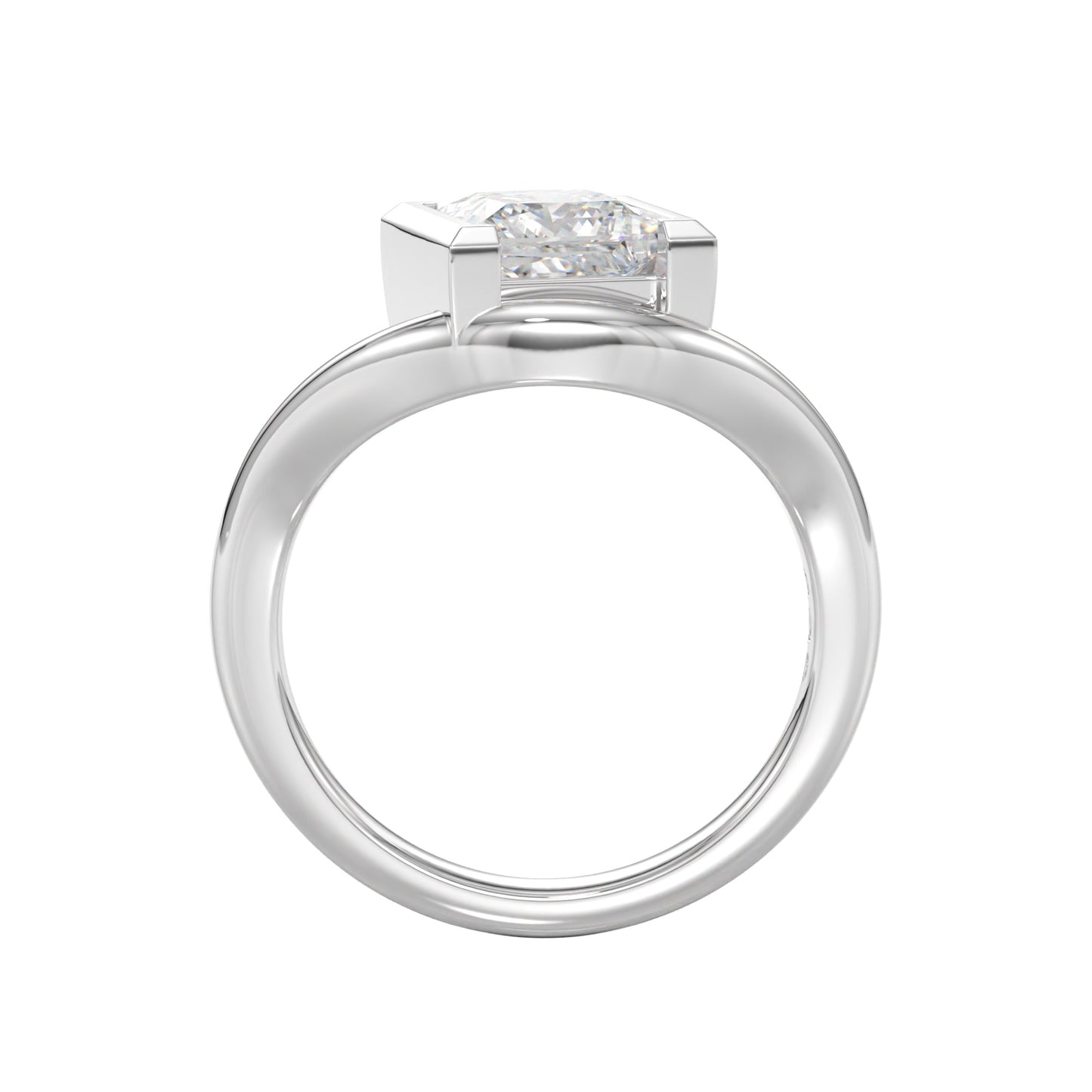 contemporary princess diamond setting