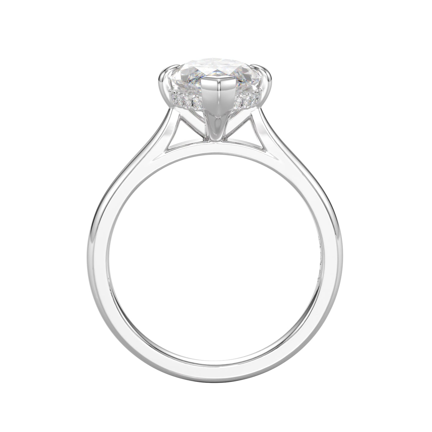 lab grown marquise engagement ring