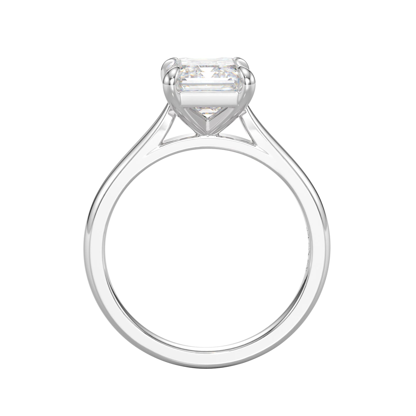 lab grown emerald diamond ring