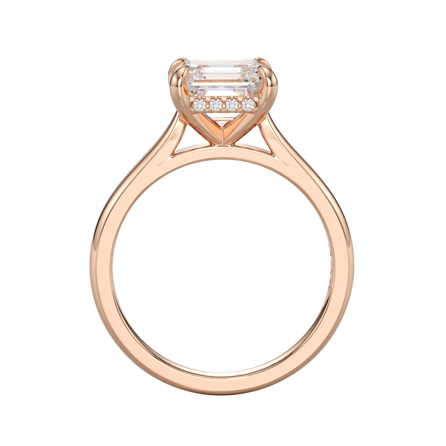 delicate asscher diamond ring