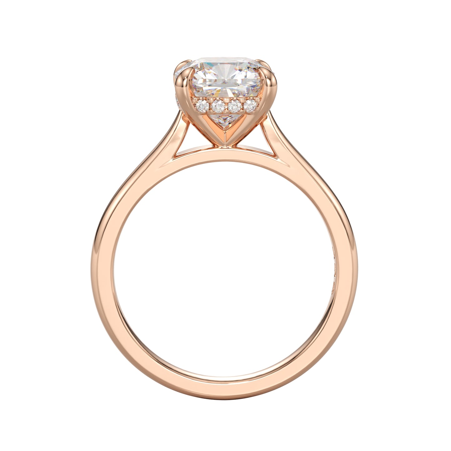 eleve cushion engagement ring