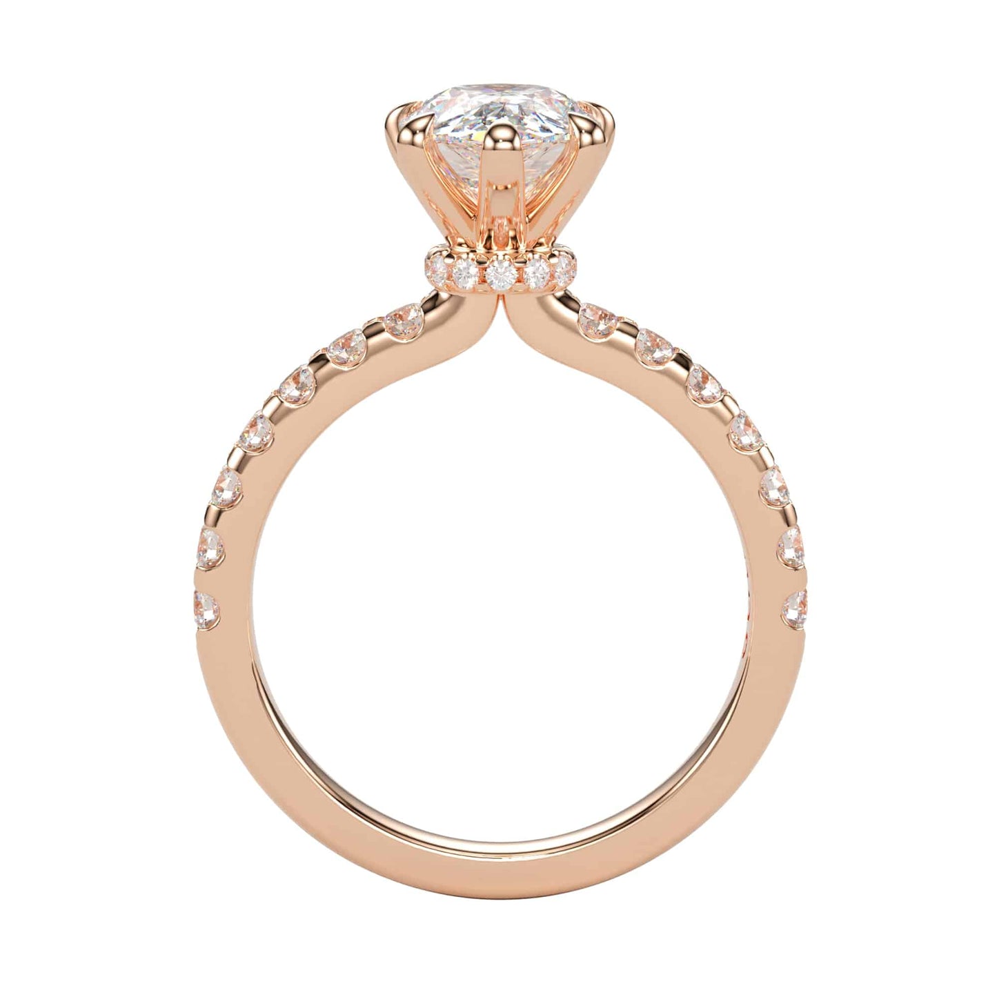 Pear Shape Engagement Ring - 1.71carat F Colour VS1 Clarity_2