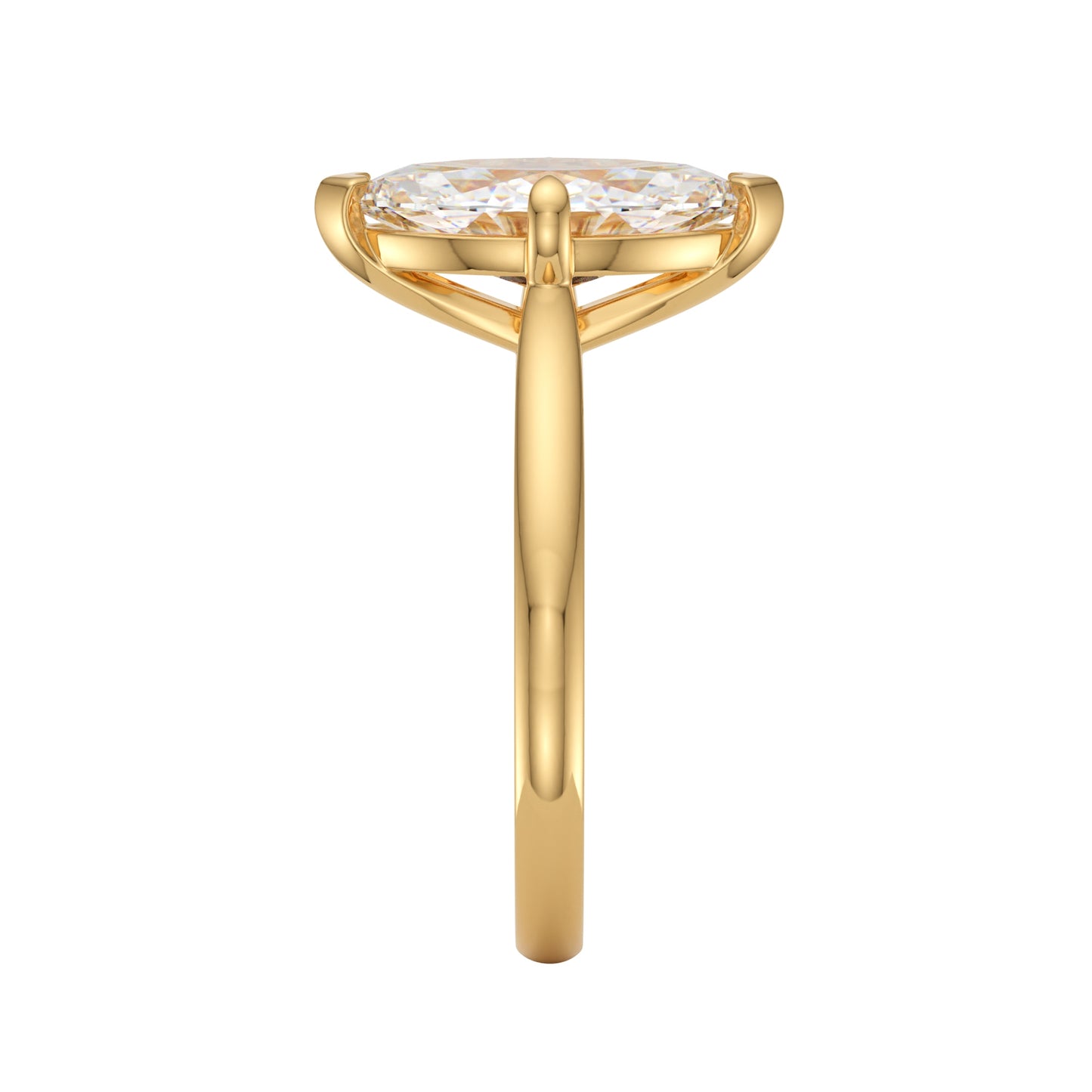 marquise cut cathedral solitaire