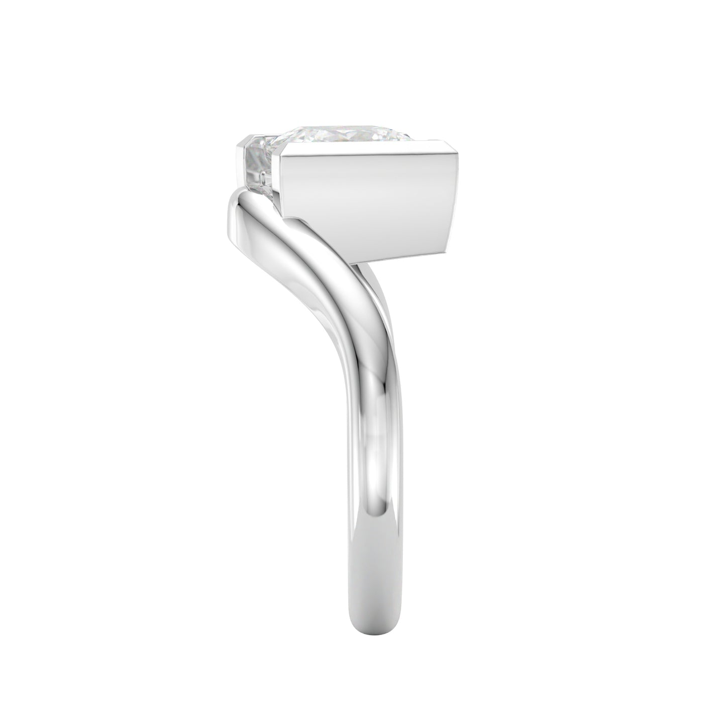 contemporary princess diamond setting