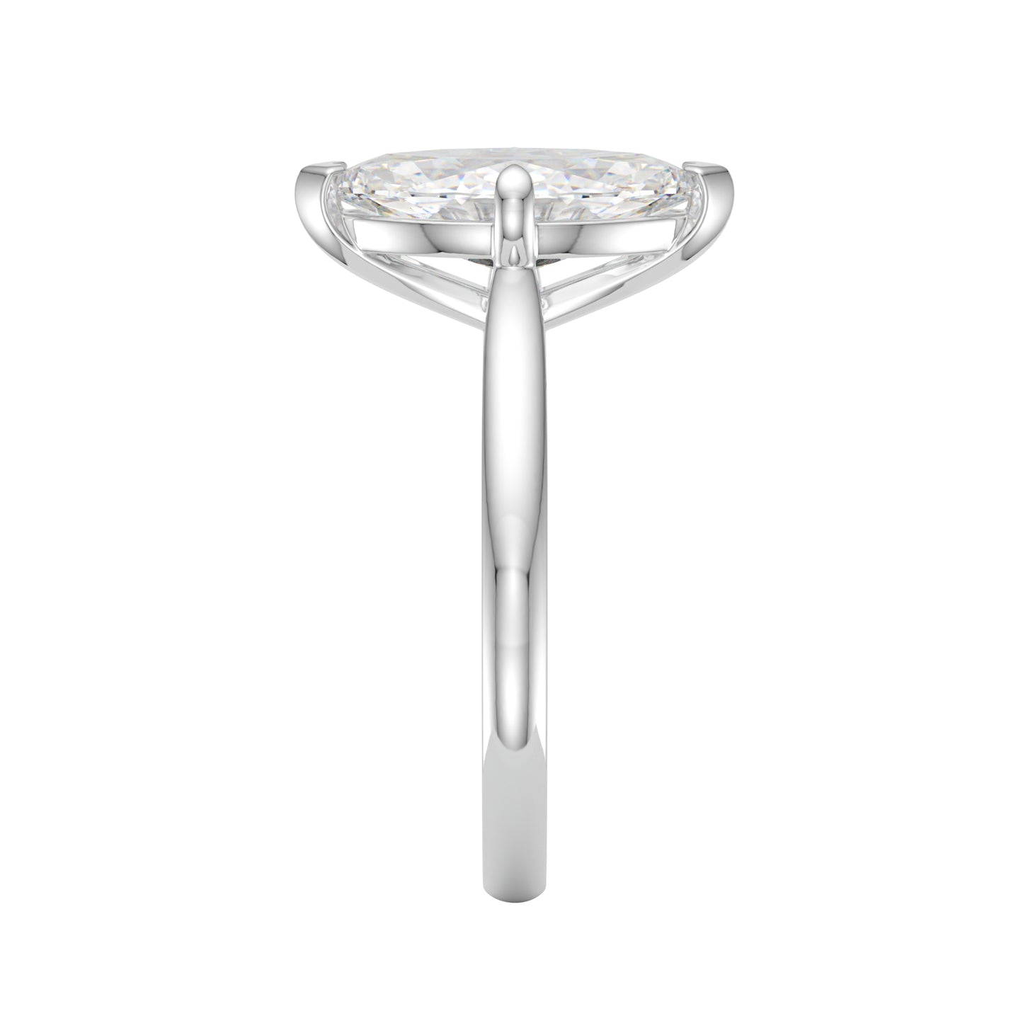 lab grown marquise engagement ring