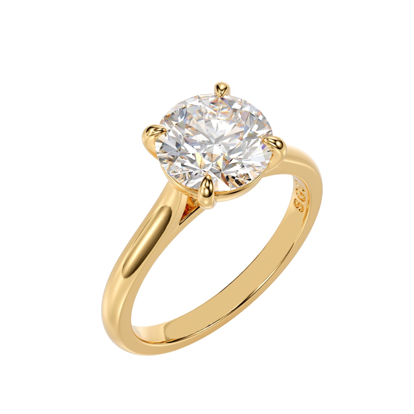 classic round diamond solitaire