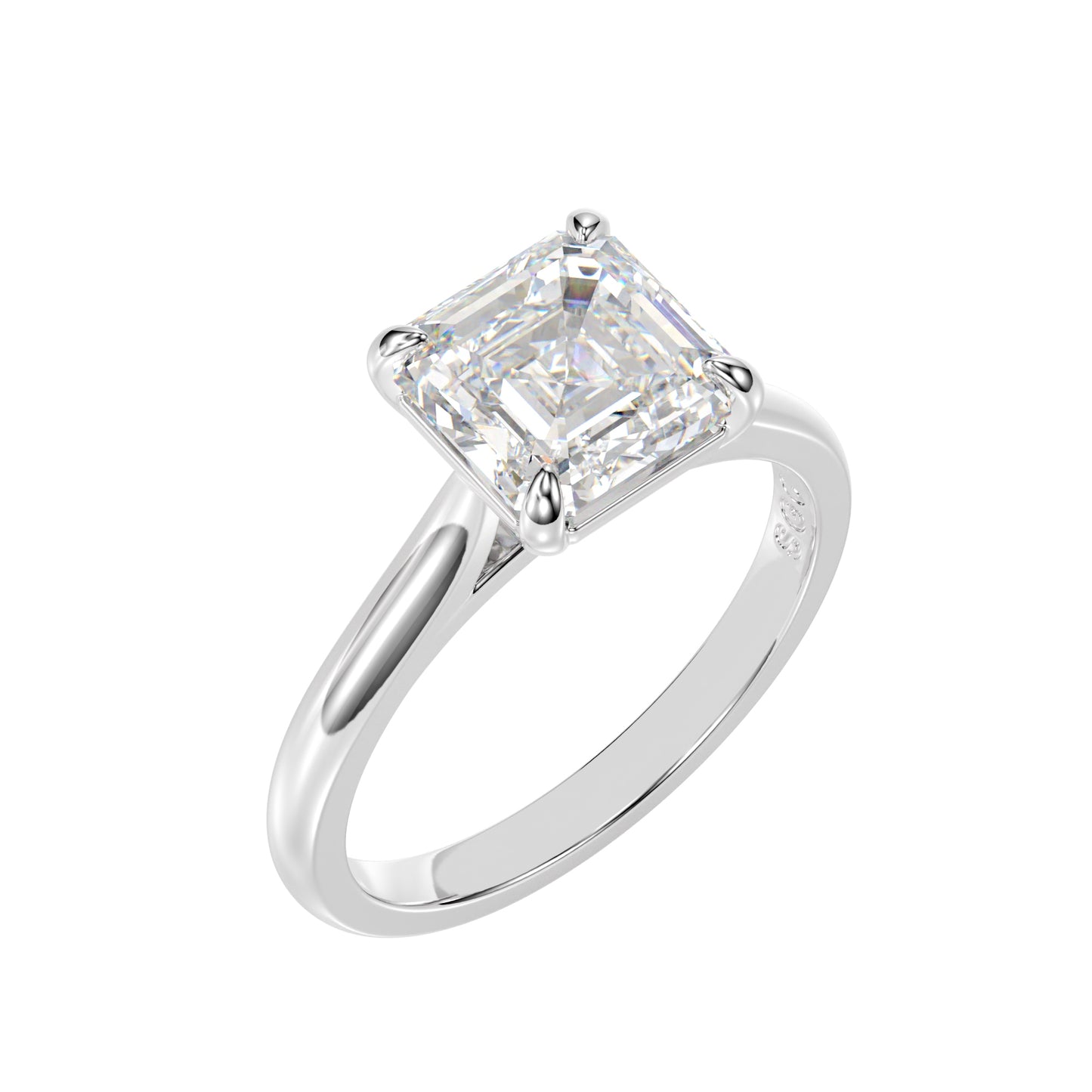 eleve asscher diamond ring