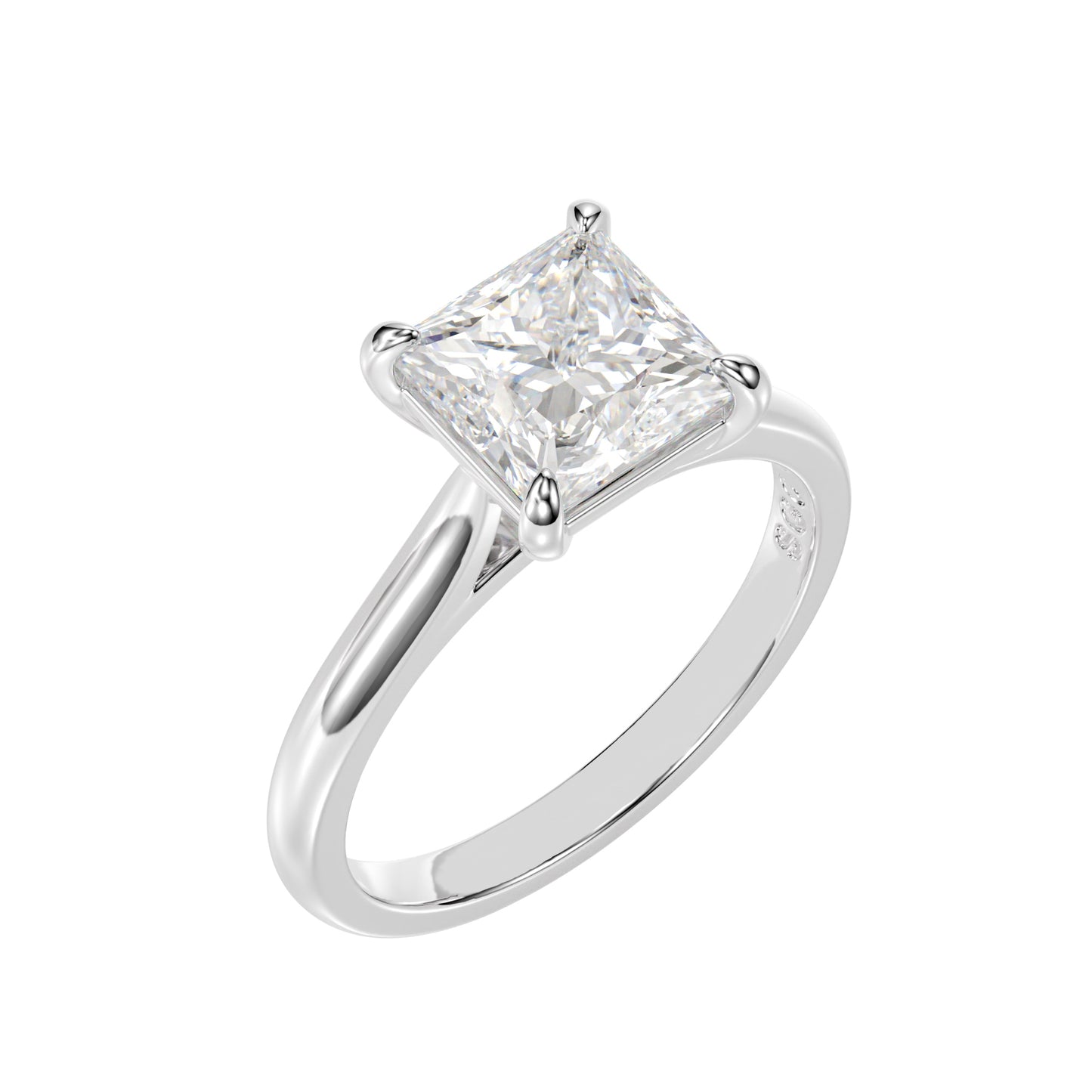 delicate princess engagement ring