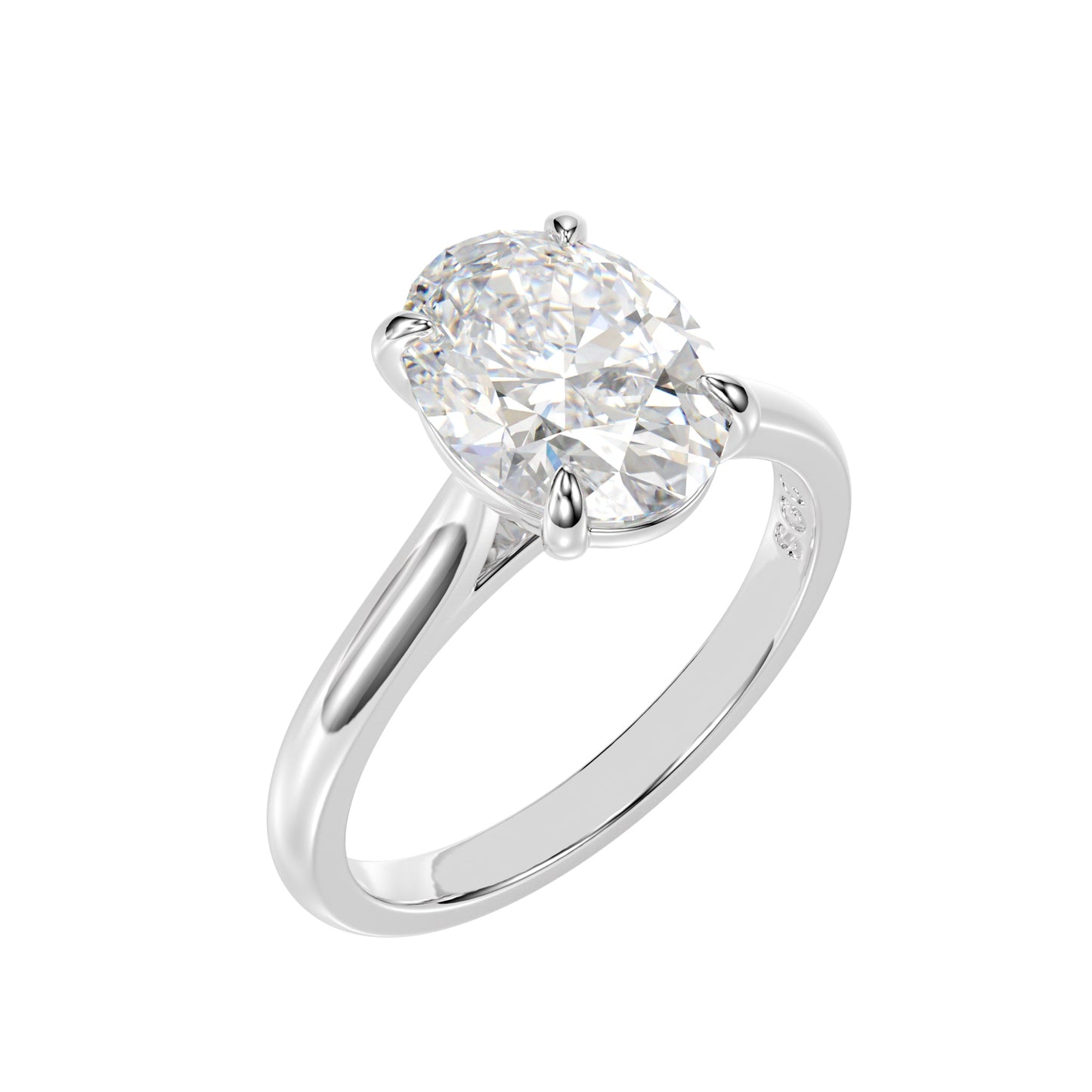 cathedral solitaire oval