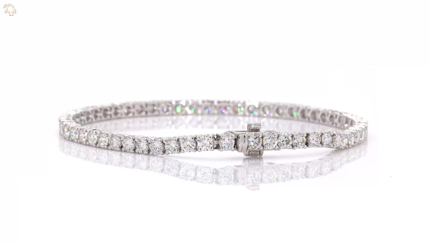 Lab Grown Tennis Bracelet - 5.00ctw VVS Clarity Diamonds_3