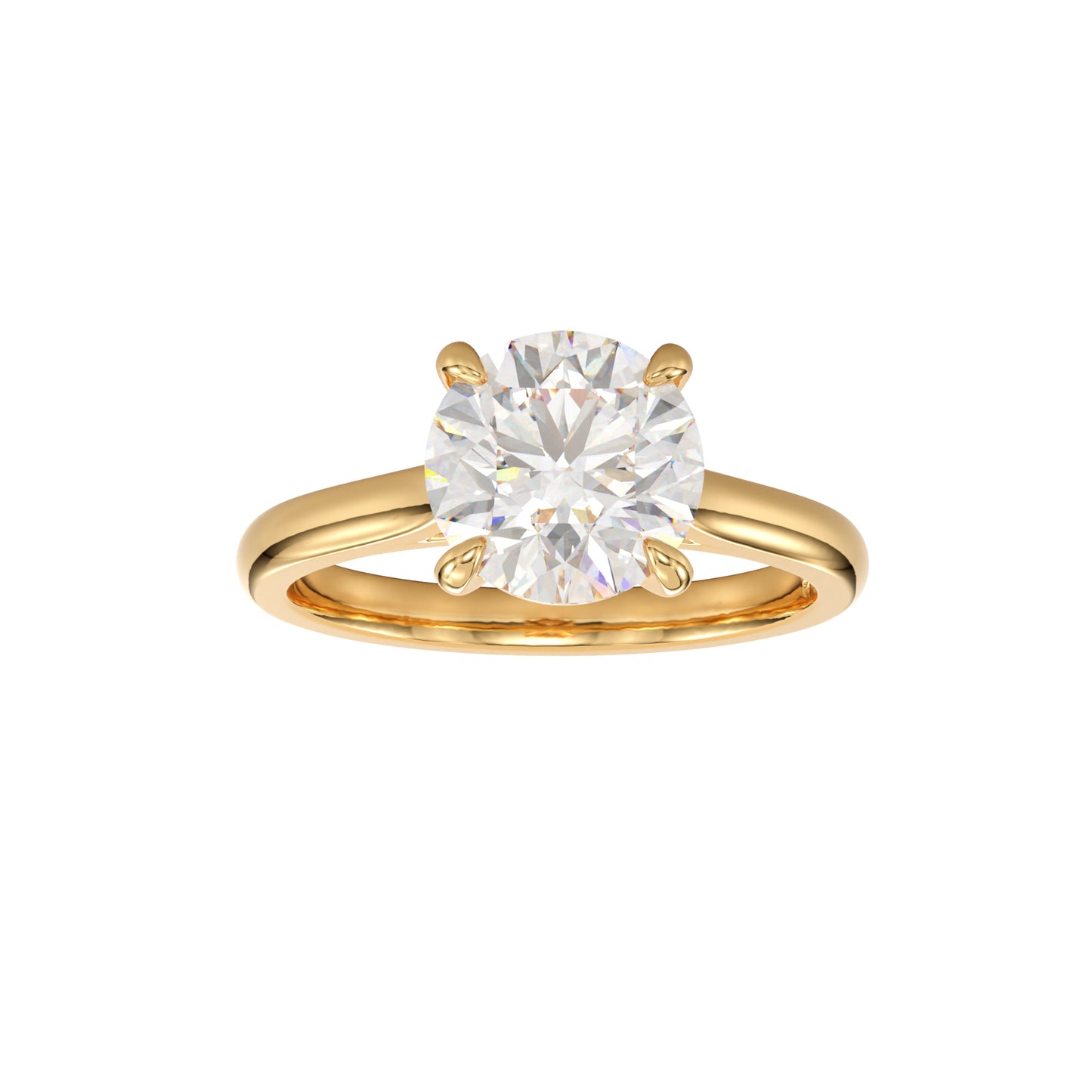 classic round diamond solitaire