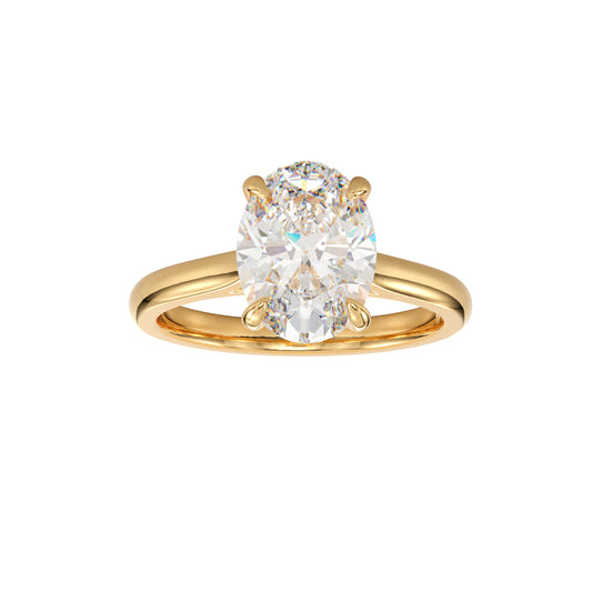 elongated oval engagement ring