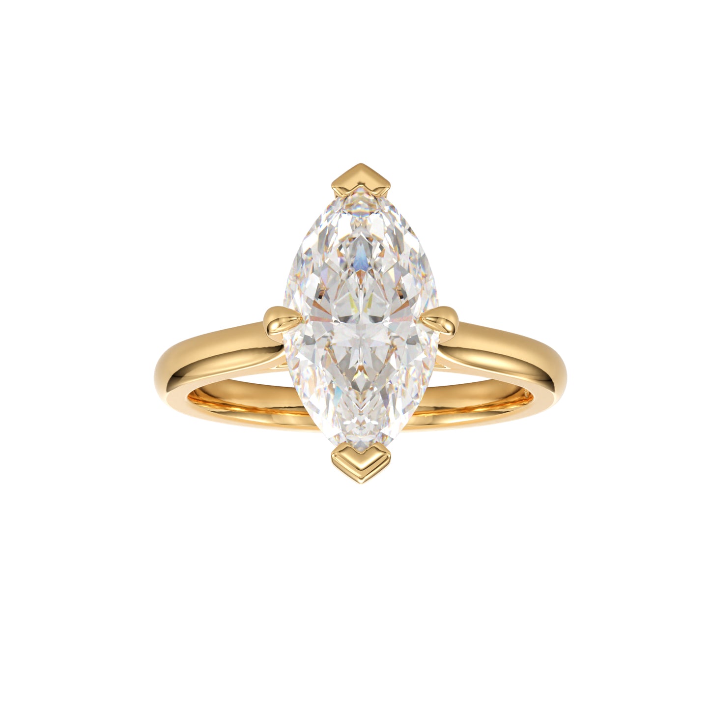 marquise cut hidden halo ring