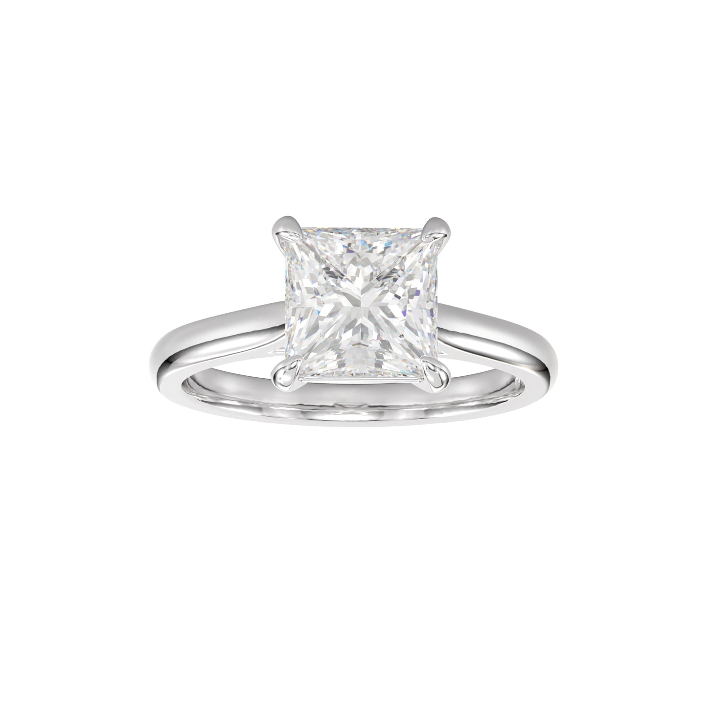 delicate princess engagement ring