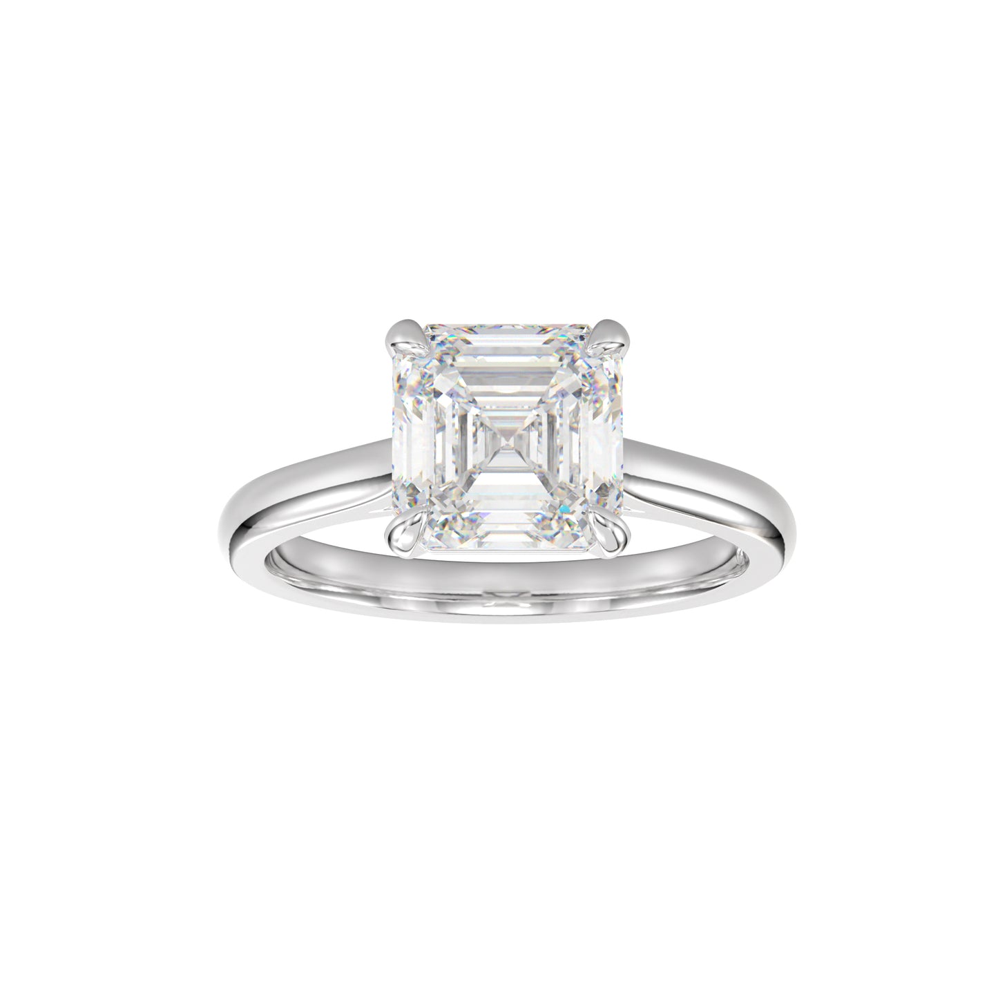eleve asscher diamond ring