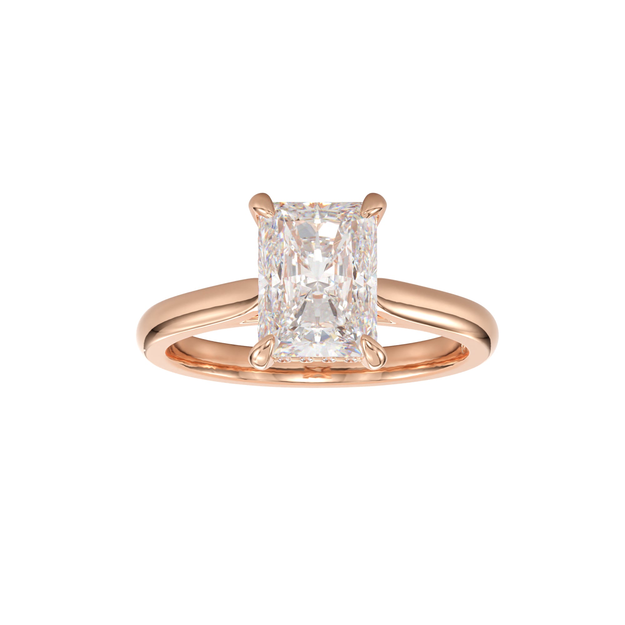 
                    lab grown radiant diamond ring
                  