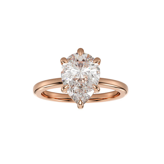teardrop diamond solitaire