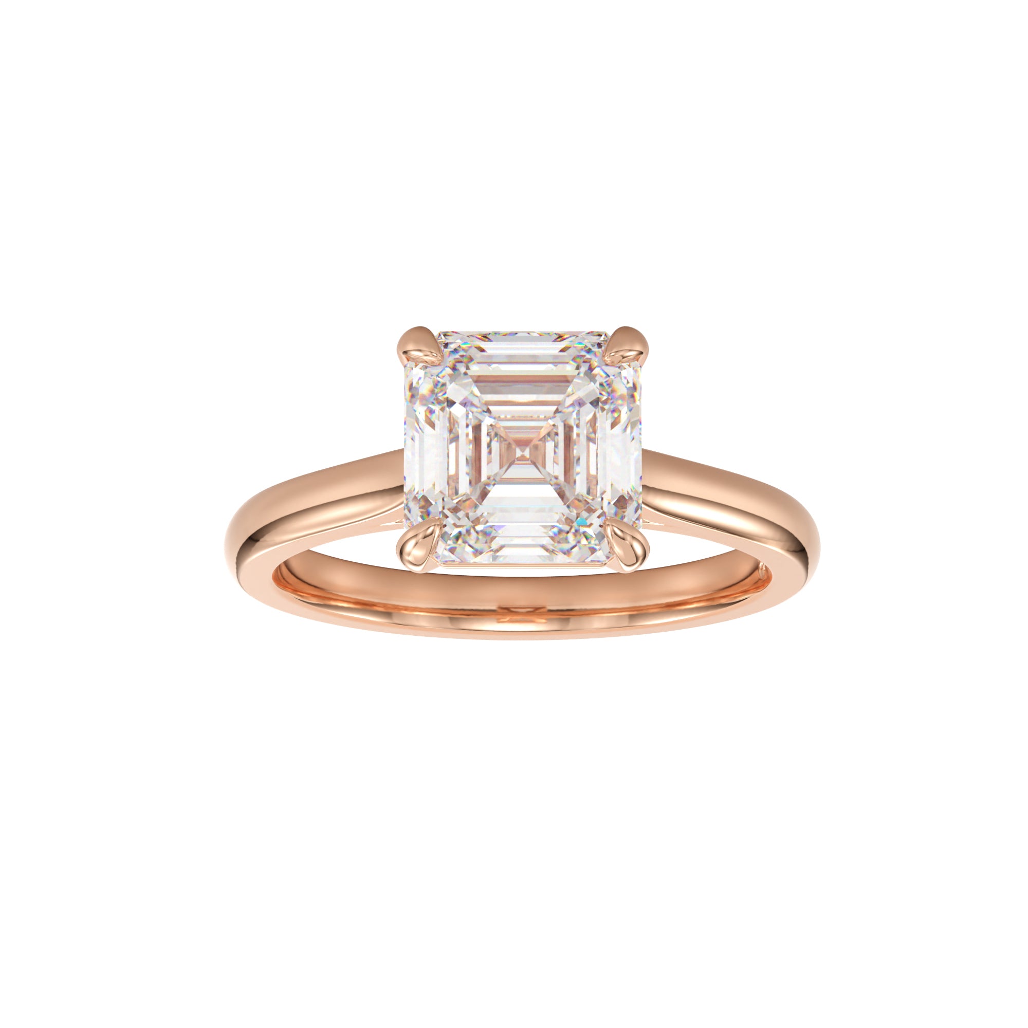 
                    asscher cut solitaire engagement ring
                  