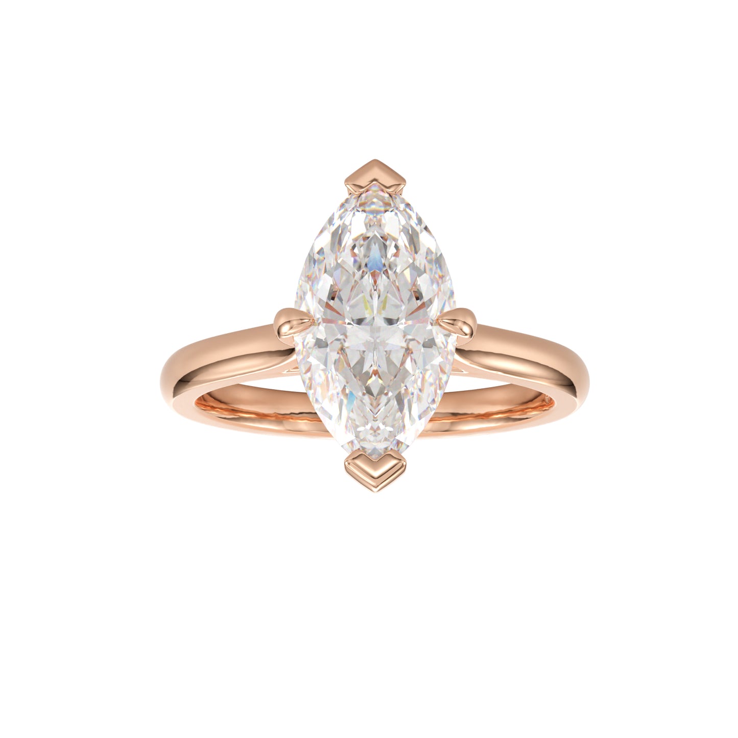 delicate marquise diamond ring