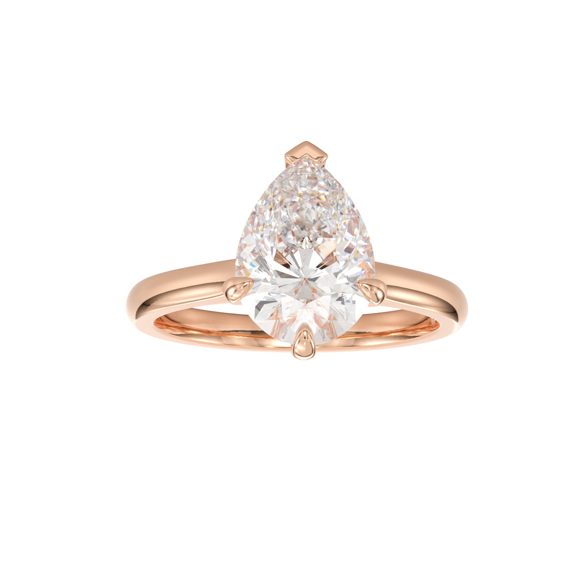 
                    pear cut hidden halo ring
                  
