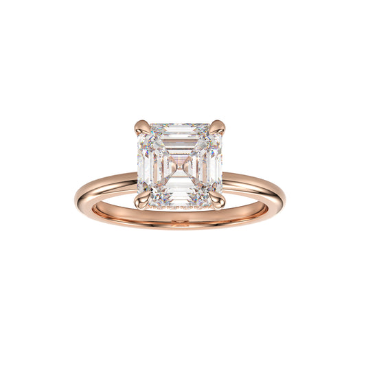 1.00ct Aurora Petite Asscher ring