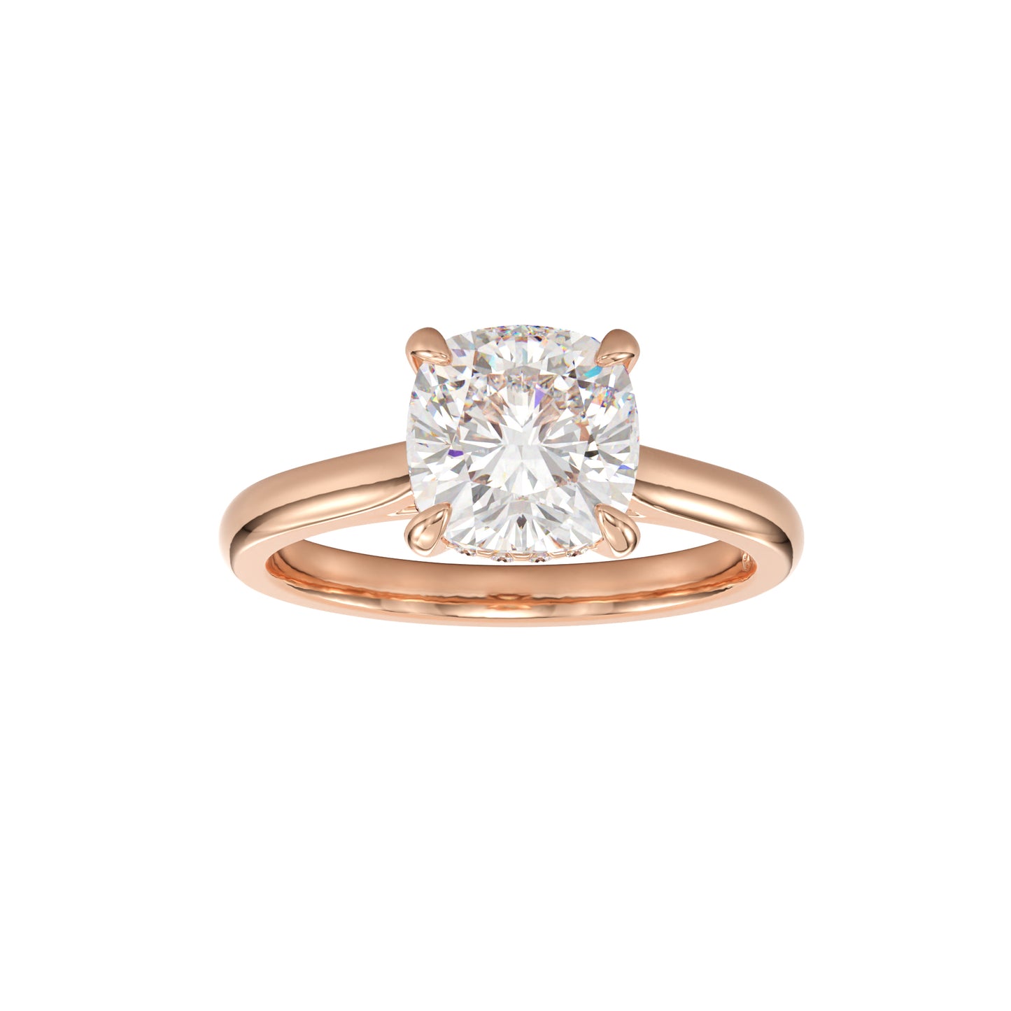 eleve cushion engagement ring