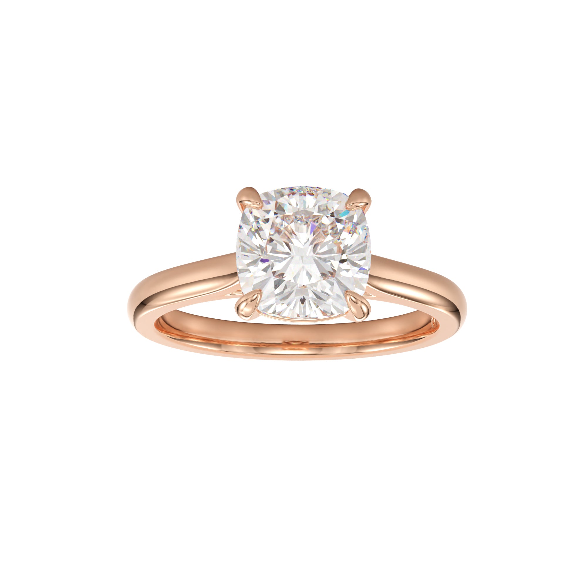 
                    cushion cut cathedral solitaire
                  