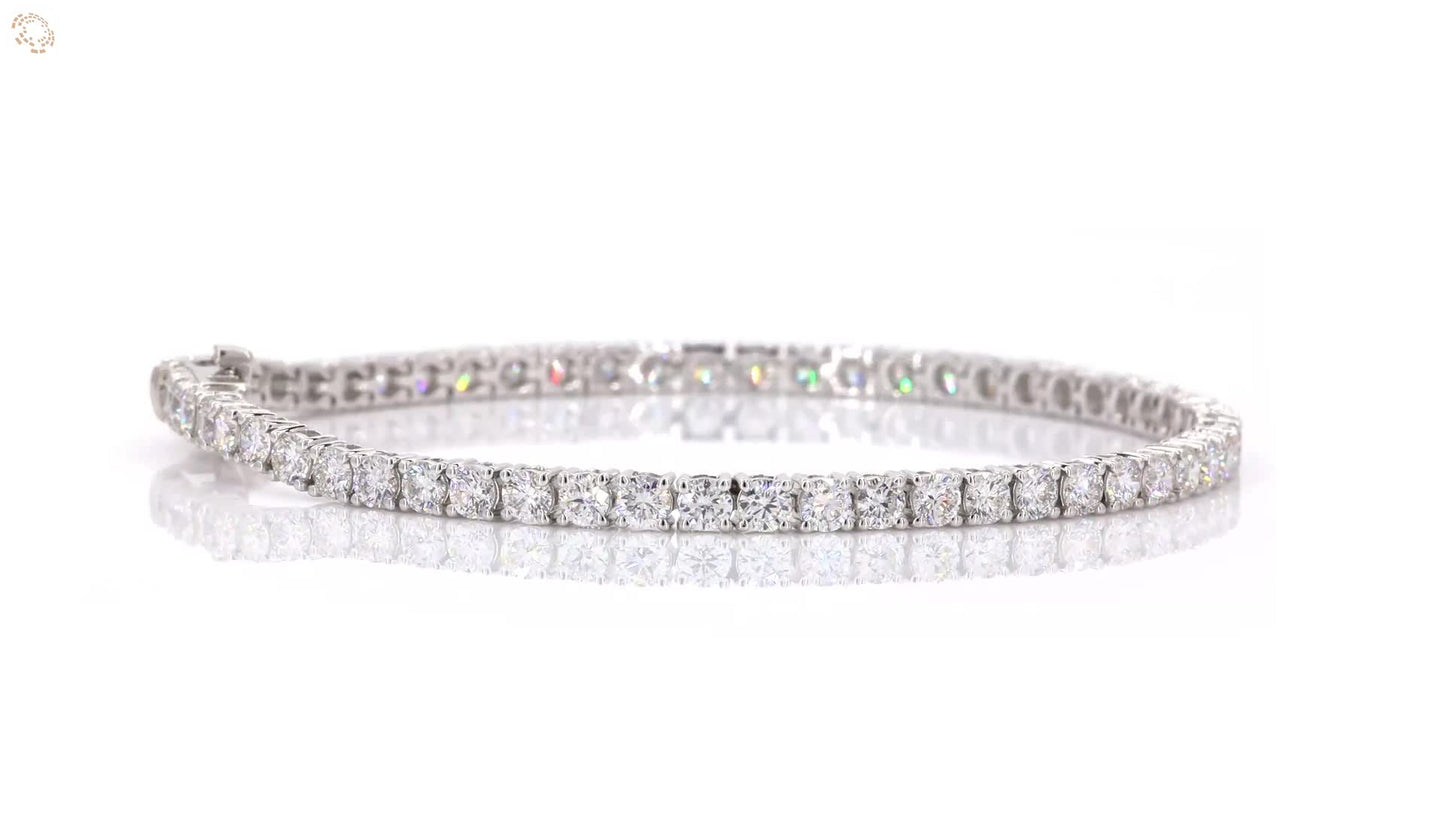 Lab Grown Tennis Bracelet - 5.00ctw VVS Clarity Diamonds_2