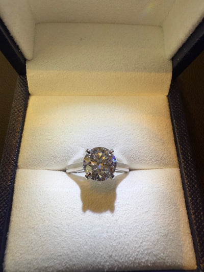 2.28ct Lab Grown Hidden Halo Diamond Ring