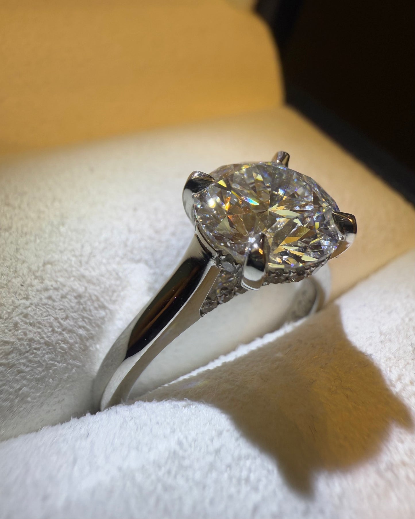 2.28ct F VS1 Hidden Halo Engagement Ring