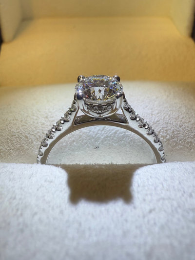 1.11ct Lab Grown Diamond Hidden Halo Engagement Ring