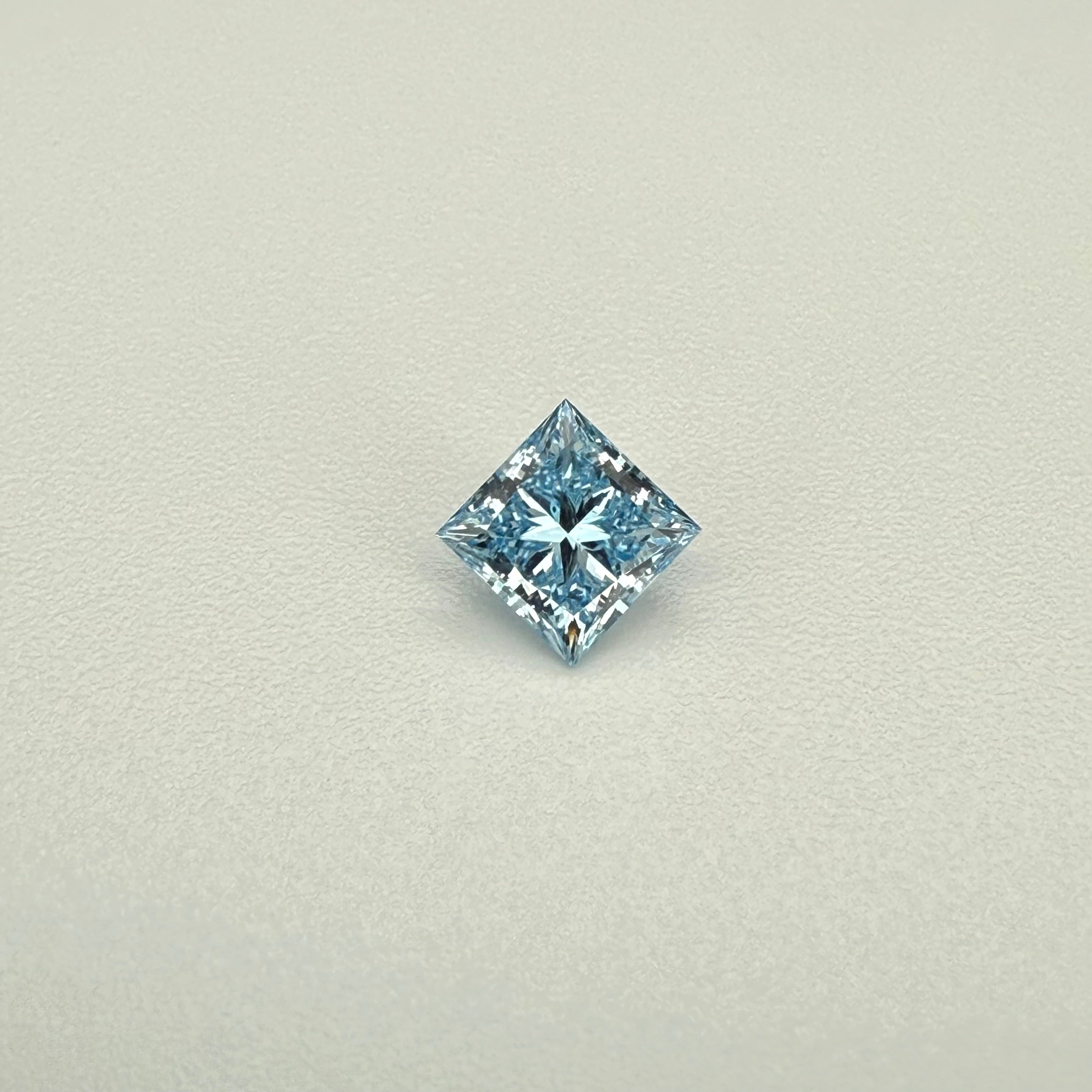 
                    princess cut blue diamond
                  