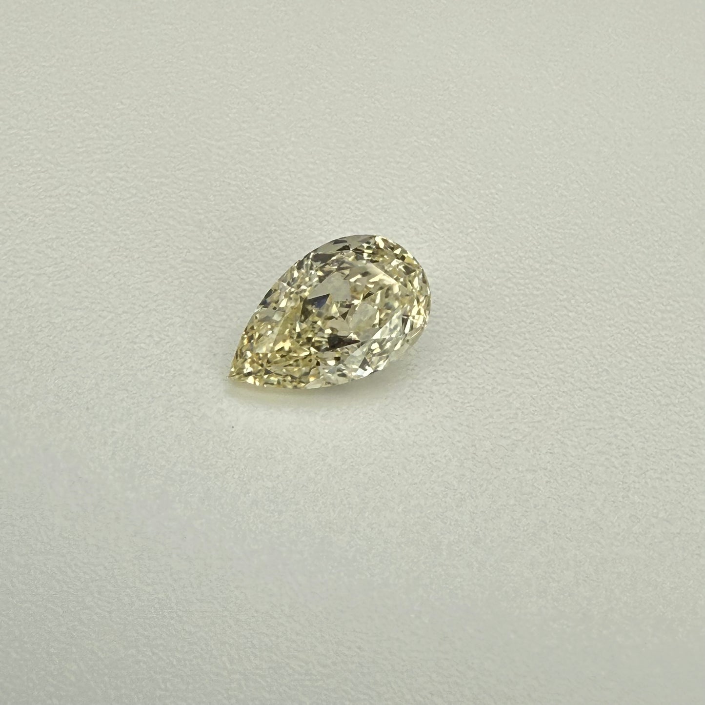 pear shape yellow diamond