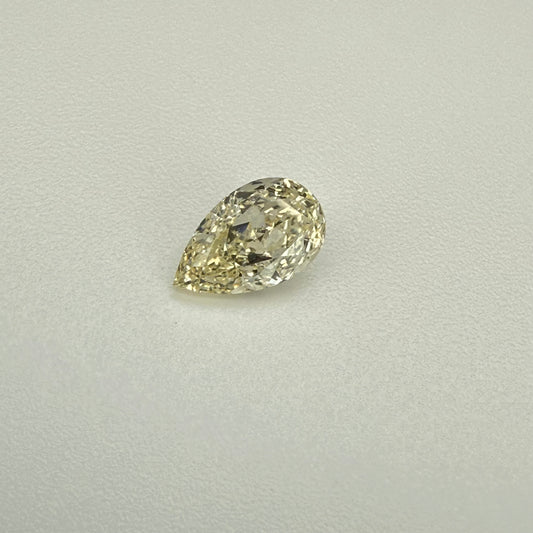 pear shape yellow diamond