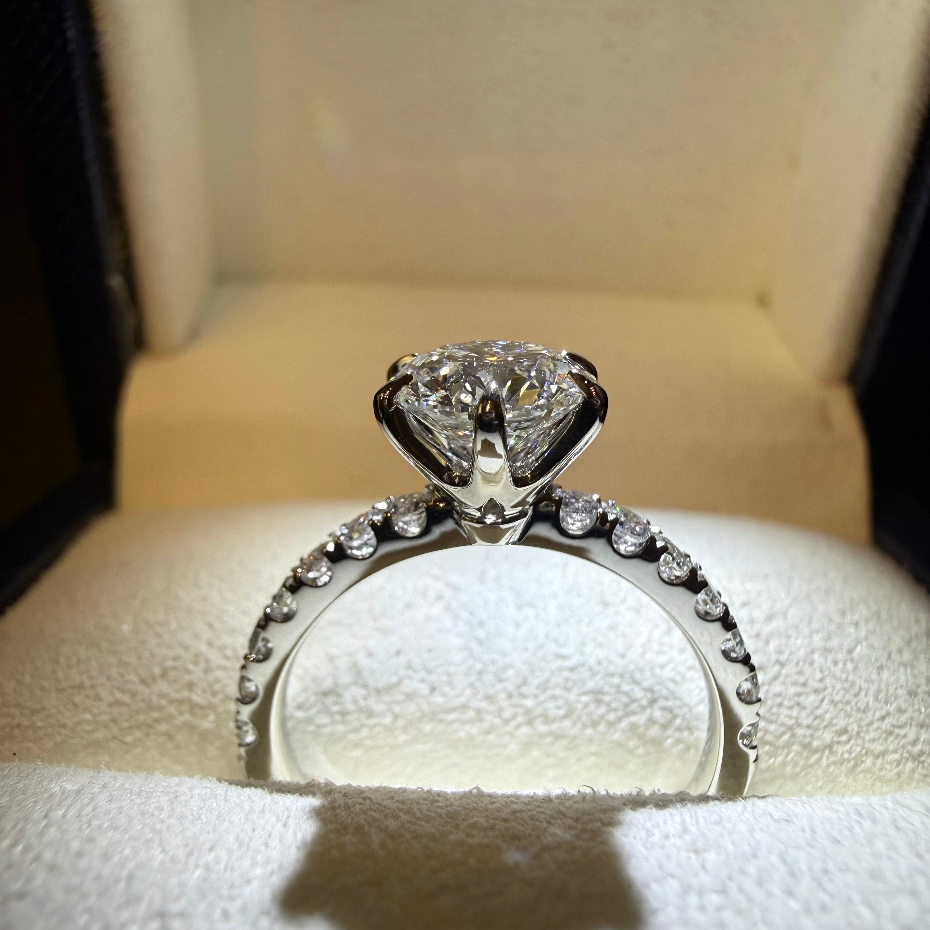 
                    lab grown diamond solitaire
                  