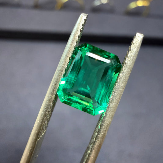 lab grown colombian emerald